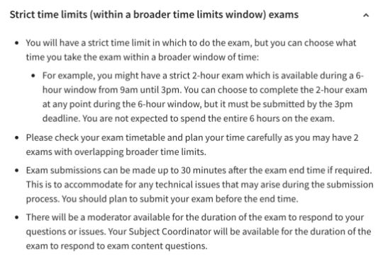嚴格限時考試